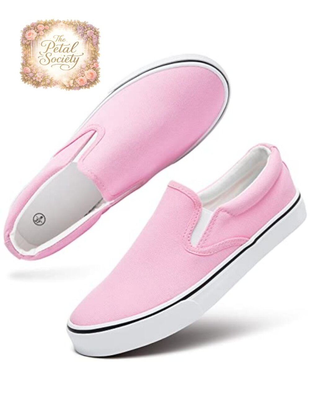 Women's Canvas Slip On Sneakers Non Slip Loafers Breathable